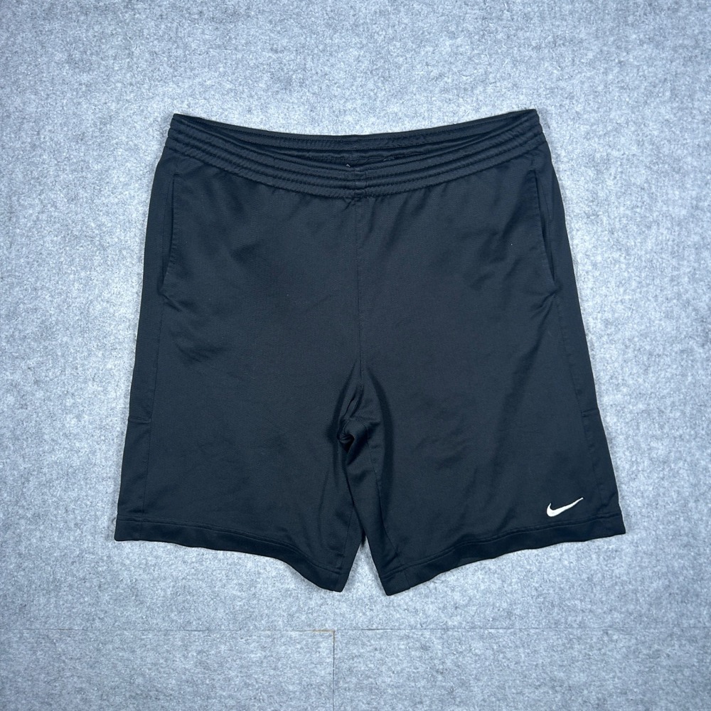 Nike Shorts Mens Large Black Nike FIT Dry Athletic Gym Workout Running Training